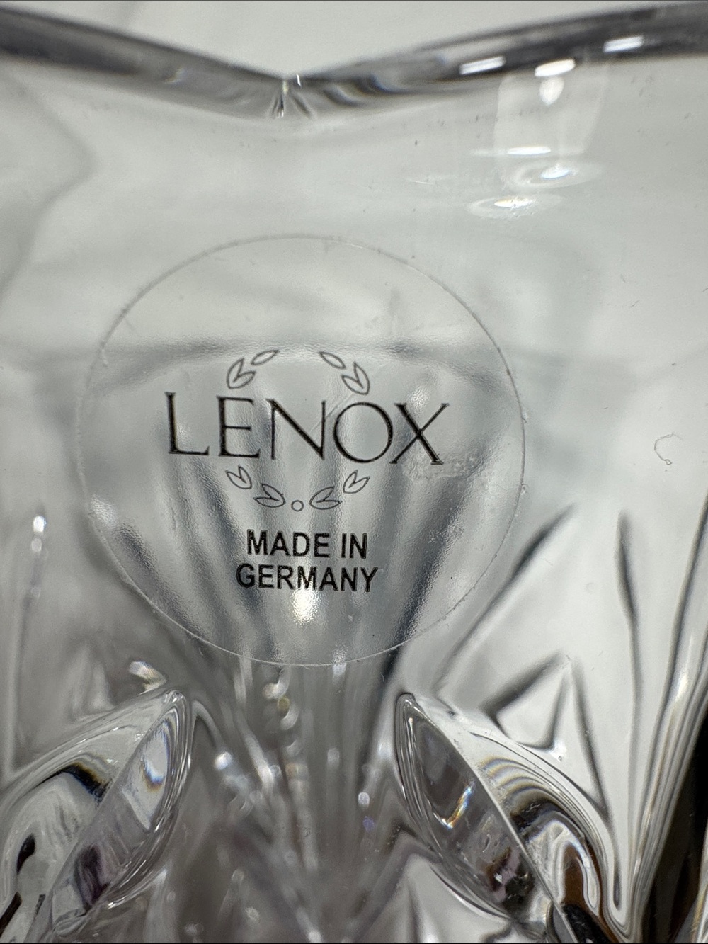 NWOB Lenox “Meadow” crystal  vase. 9 1/2” tall - Picture 5 of 7